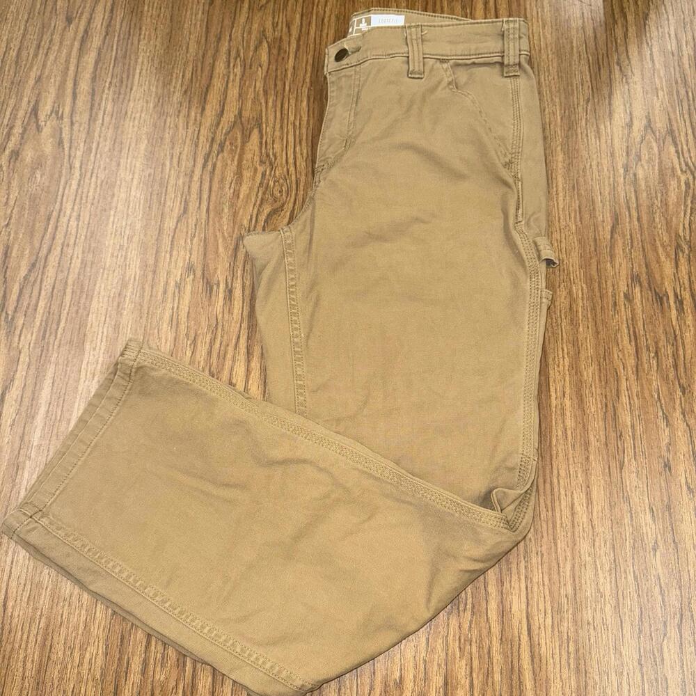 Carhartt Loose Fit Work Pants in Khaki - short length